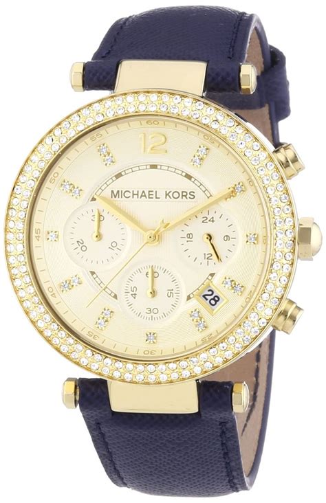 michael kors women's parker blue watch mk2280|Michael Kors Ladies' Parker Chronograph Watch (MK2280).